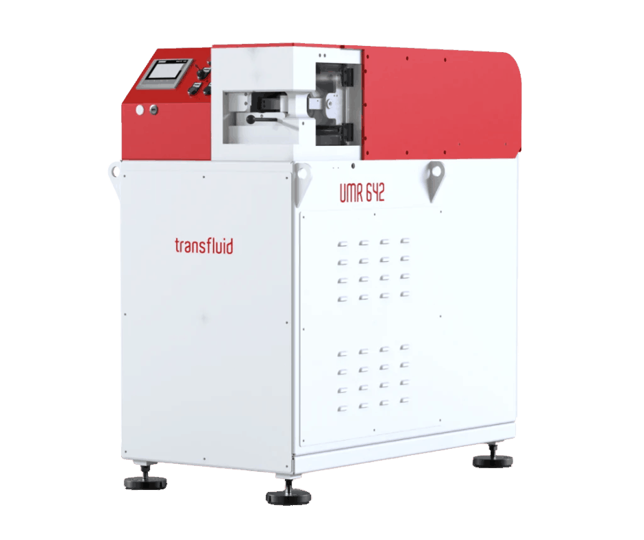 Profilovací CNC stroj Transfluid UMR 642 pro přesné tváření trubek.