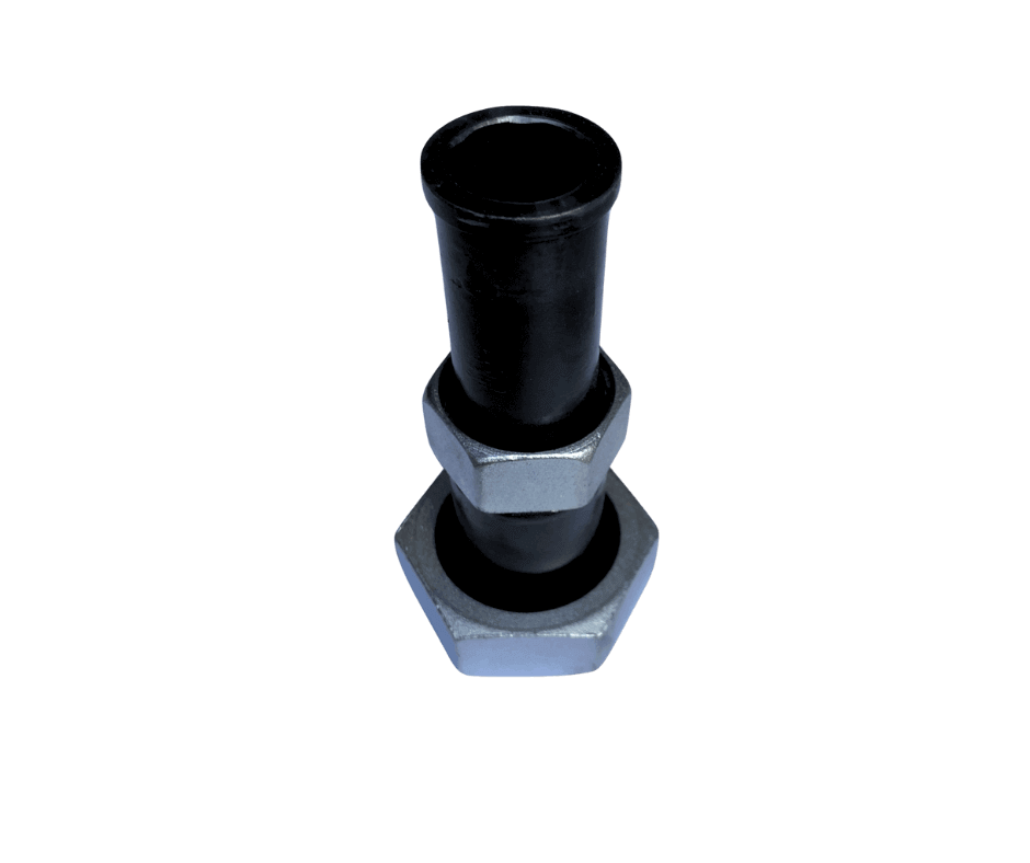 Obráběné kovové díly | Lakovaný ocelový díl se spojkou na míru | CNC obráběný díl pro průmyslové použití | Zakázková kovovýroba