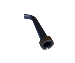 Obráběné kovové díly | Ohýbaný tryskaný díl se spojkou z oceli | CNC zakázková kovová součástka | Průmyslová kovovýroba