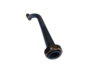 Obráběné kovové díly | Ohýbaný tryskaný CNC díl se spojkou | Kovová součástka s povrchovou úpravou | Zakázková kovovýroba pro průmyslové použití