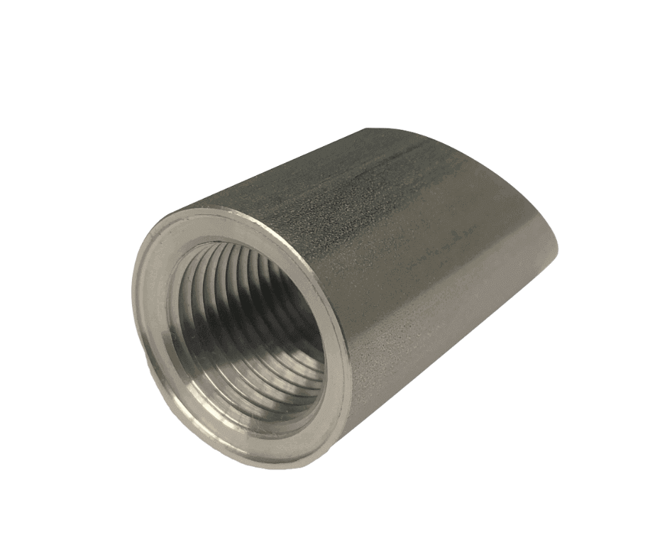 Obráběné kovové díly | Soustružená ocelová součástka s otvorem | Šikmý ocelový nátrubek s vnitřním závitem | CNC soustružení | Přesná výroba na zakázku | Ocelové soustružené díly