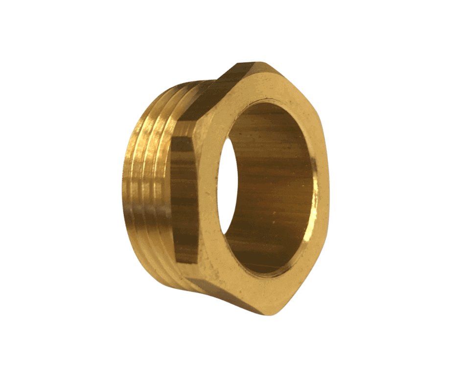 Obráběné kovové díly | soustružený mosazný díl se závitem | CNC soustružení mosazi | zakázková výroba kovových součástek