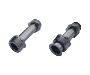 Obráběné kovové díly | temovaný nerezový díl se závitem na míru | Zakázková kovovýroba | CNC obrábění nerezu